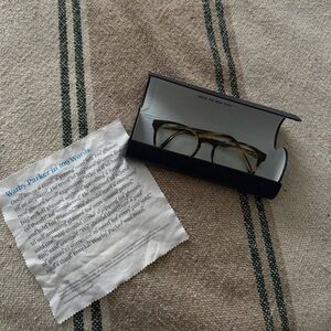 Warby Parker Percey Striped Sassafras Blue Light